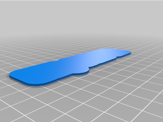 my customized sweeping 2-line plate text by axval 3d print model - Mito3D