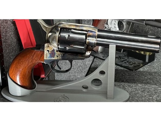 uberti 1873 cattleman bird's head gun stand by kmit37 3d print model - Mito3D