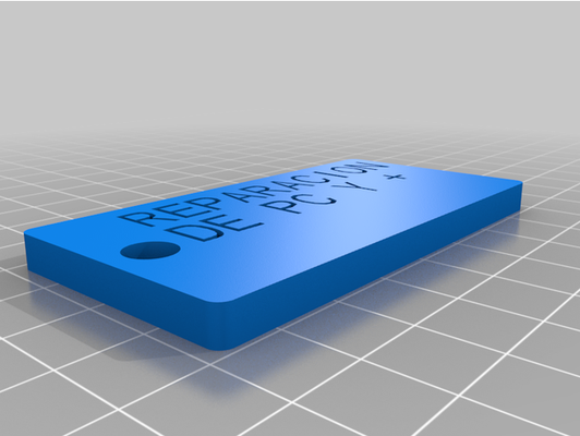 my personalizzato personalizzatore versione of bagaglio etichetta by eruiluvatar1914 3d print model - Mito3D