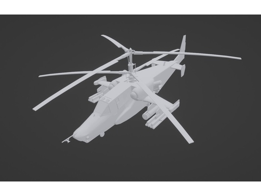 kamov ka-50 attack helicopter by adisgorenca 3d print model - Mito3D