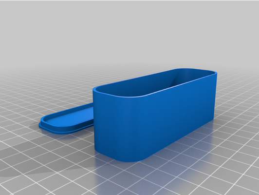 rounded box 90x30x30 by cnetic customized 3d print model - Mito3D