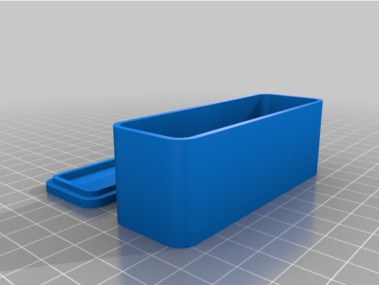 rounded box cover 90x30x30 by cnetic customized 3d print model - Mito3D