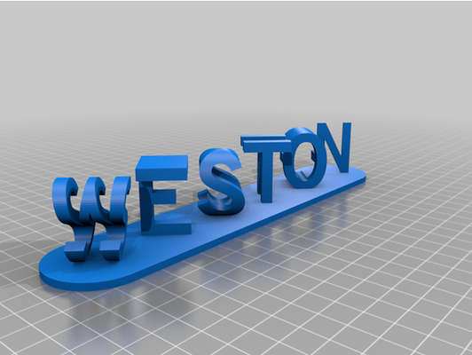 weston by sirvigalot customized 3d print model - Mito3D