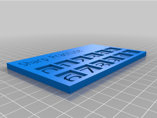 sharp practice dashboard by erelenus 3d print model - Mito3D