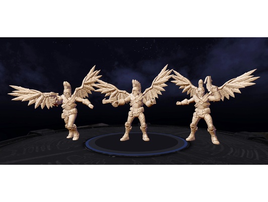 heroscape angel protectors by jcnaz dnd miniature kyrie tabletop gaming wargaming warrior 3d print model - Mito3D