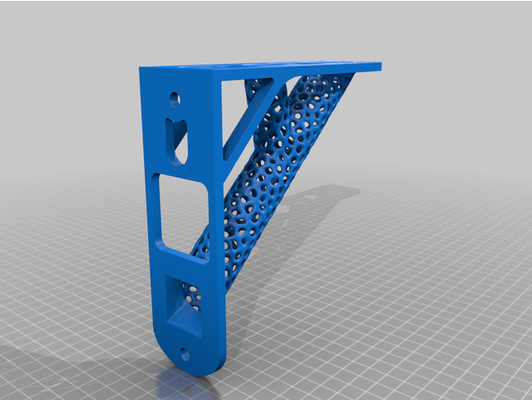 organic shelf bracket remix by marcosramone 3d print model - Mito3D