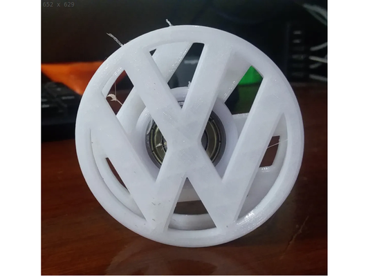 çift taraflı vw kıpır spinner by damanbayd oyuncak volkswagen 3d print model - Mito3D