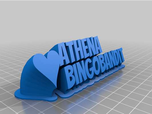 bingobandido by aramirez69 personalizado 3d print model - Mito3D