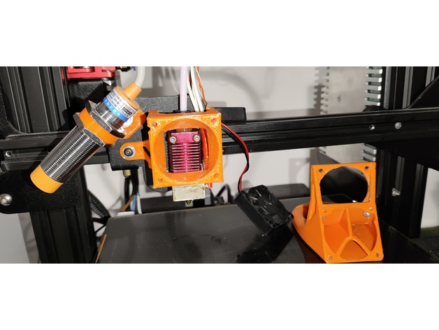 ender 3 mini satsana radial düse extruder fandukt auflage by alexandre realität ender3 ventilator leitung montieren ljc18a3 kühlung 3D print model - Mito3D