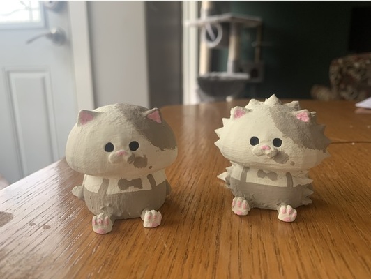 küçük ilçe splatoon kedi 2+3 2 varyantlar by kokobunny klon yavrusu 3 3d print model - Mito3D
