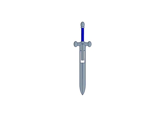 espada marca páginas by shmulie livro lutador 3d print model - Mito3D