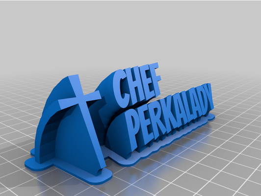 my customized sweeping 2-line plate text by kelsie8 3d print model - Mito3D
