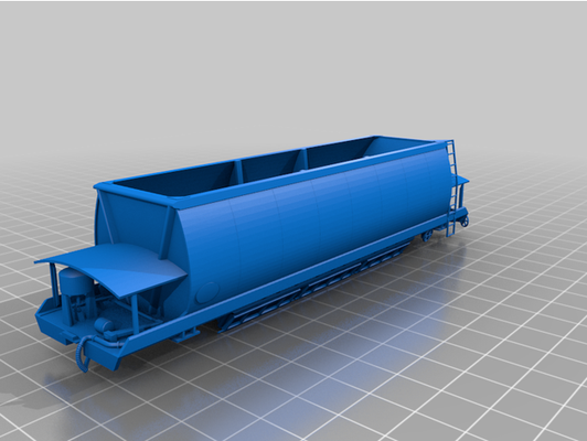 tasmanian government railways qf coal hopper second series hon35 by jamey mac 3d print model - Mito3D