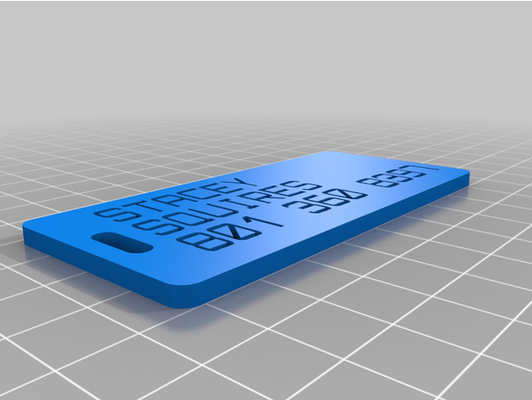 my customized customizer version of luggage label caps by lummoxocara 3d print model - Mito3D