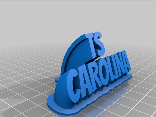 my customized sweeping 2-line plate text by carool93 3d print model - Mito3D