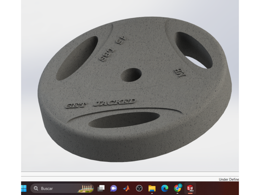 peso disco by dimedinas fitness attrezzature 3d print model - Mito3D