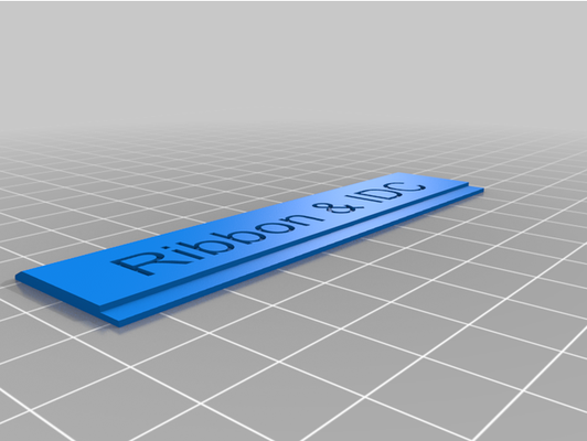 rack tote label by liteyear 3d print model - Mito3D