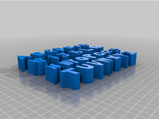 stature by macérestim 3d letras lettres estimation fondation fabricants typographie 3d print model - Mito3D