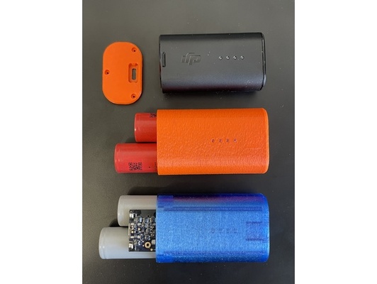 dji fpv googles 2 battery case 21700 by atomadog 3d print model - Mito3D