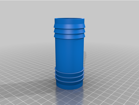 poolhose adapter 36-36mm by dezender customized 3d print model - Mito3D