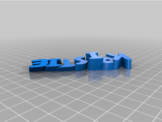 my customized iamburny's v2 text - keyring keyfob by jennorman 3d print model - Mito3D