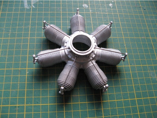gnome sigma rotary engine by ianda217 3d print model - Mito3D