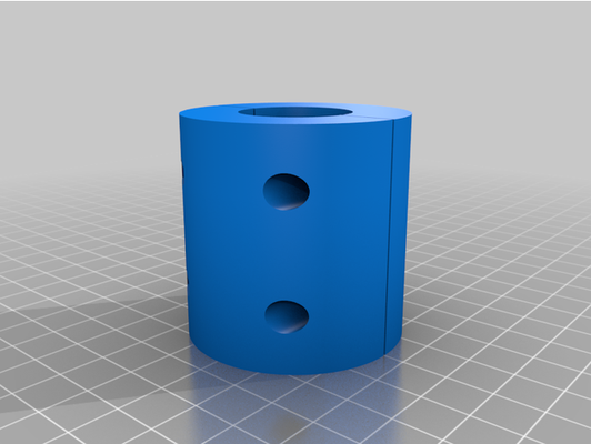 my customized parametric z-axis coupler stepper threaded rod coupling by joantriay 3d print model - Mito3D