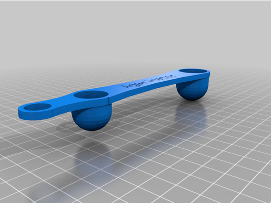my customized measuring spoon scoop one or two ended by deesquared 3d print model - Mito3D