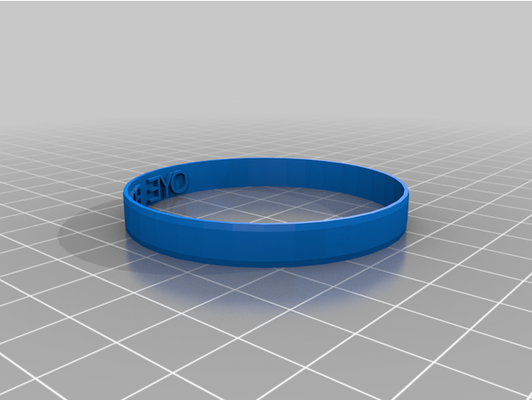 my customized ring optional text creator customiser by oyemaker 3d print model - Mito3D