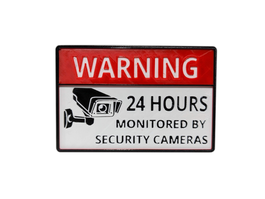 camera warning sign by skytexks 3d print model - Mito3D