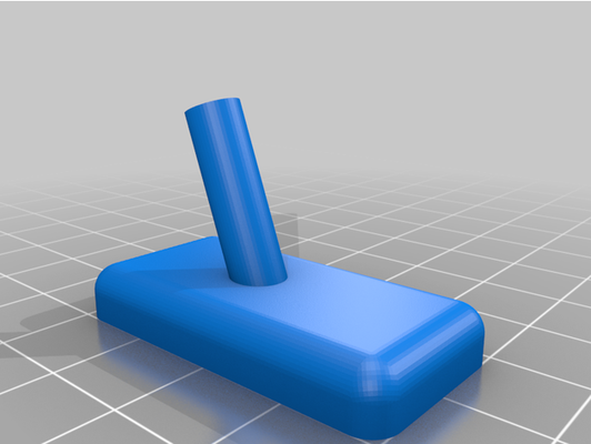 finishing nail wall hook by fixedwithplastic 3d print model - Mito3D
