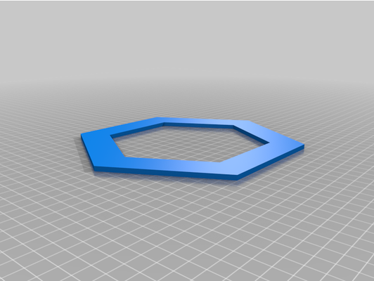 my customized polygonal picture frame by nachtwaechter 3d print model - Mito3D