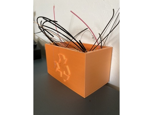 riciclare bidone by benmeaker08 scatola può riciclato cartello raccolta differenziata simbolo 3d print model - Mito3D