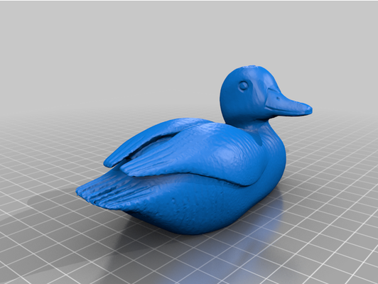 duck by lessell decorative 3d print model - Mito3D