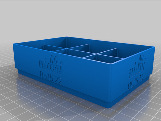 nidhi caixa 1 by mrsingsong personalizado 3d print model - Mito3D