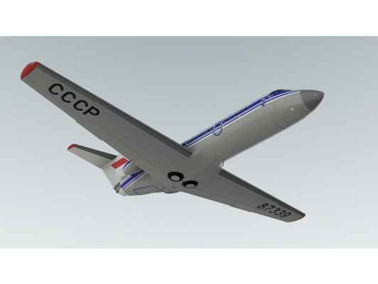 yak 40 by alexey4x modelo aire avión aviación pasatiempo aeroplano plastico escala 3d print model - Mito3D