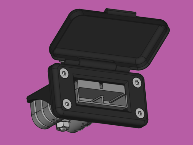 anderson sb50 panel montieren by herrcookookiekiller batterie stecker startseite mantel deckel leistung verbinder 3D print model - Mito3D