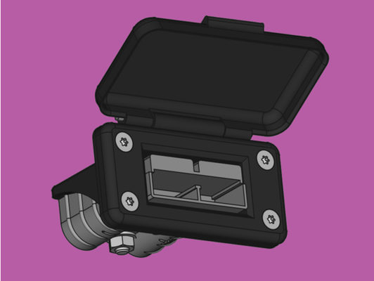anderson sb50 painel monte by herrcookiekiller bateria plugue cobrir bainha tampa conector 3d print model - Mito3D