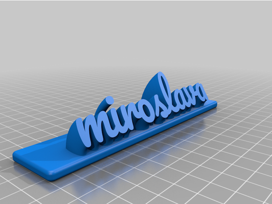 miroslava by vibration personnalisé 3d print model - Mito3D