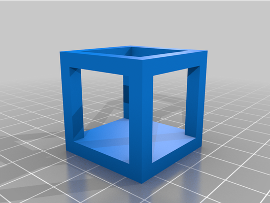 my personalizado miedoso hueco calibración cubo by akrainer 3d print model - Mito3D