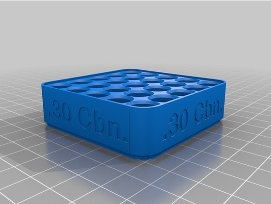 30 carabina vaso modo empilhamento carregando quadra by latão anel 30carbine munição bala balas cartucho cartuchos suporte recarregando ferramentas bandeja 3d print model - Mito3D