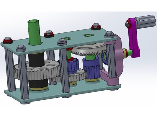 tripler réduction boîte vitesses by 3dstuffguy angle 3d print model - Mito3D