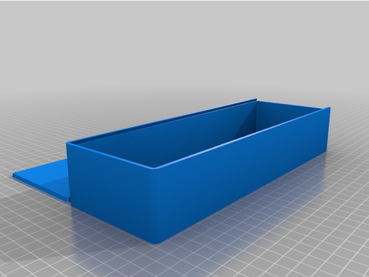 parametrik kutu sürgülü kapak by modiano özelleştirilmiş 3d print model - Mito3D