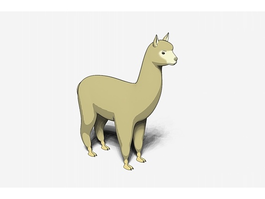 alpaca by bebês animal 3d print model - Mito3D