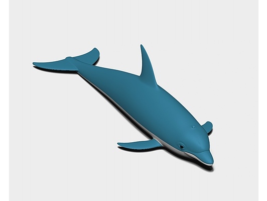dolphin by pobaby 3d print model - Mito3D