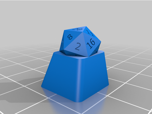 d20 tastenkappe kirsche mx by ikto 3d print model - Mito3D