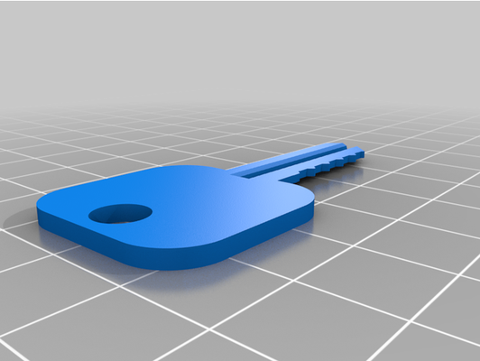 kw1 kwikset clé personnalisable freecad by doux 3d print model - Mito3D