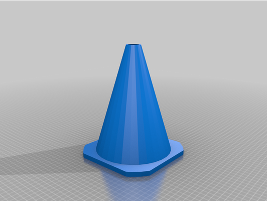 my personalizado customizável tráfego cone rc by jogadorbaruk 3d print model - Mito3D