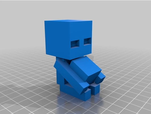 fofa mini enderman by plawro figura minecraft miniatura 3d print model - Mito3D