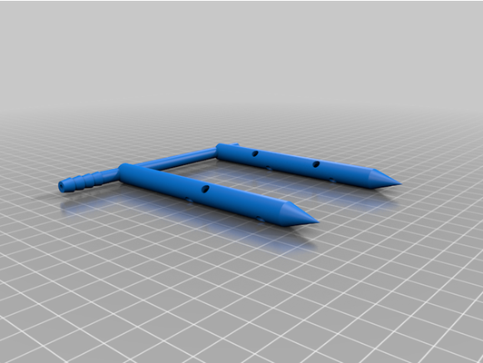 my angepasst bewässerung spikes 1 4 futter by maccnh 3d print model - Mito3D